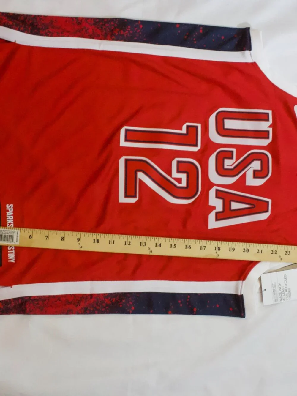 NEW Men's Caitlin Clark #12 USA Jersey Size Medium - Picture 4 of 7